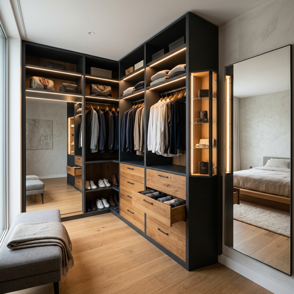 Vestidor Suite Grafito Elegance
